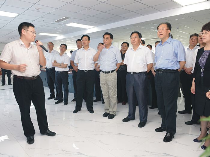 安徽省委常委、合肥市委书记吴存荣，合肥市党政代表团一行莅临我集团参观考察